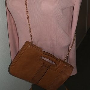Lauren conrad cognac crossbody bag